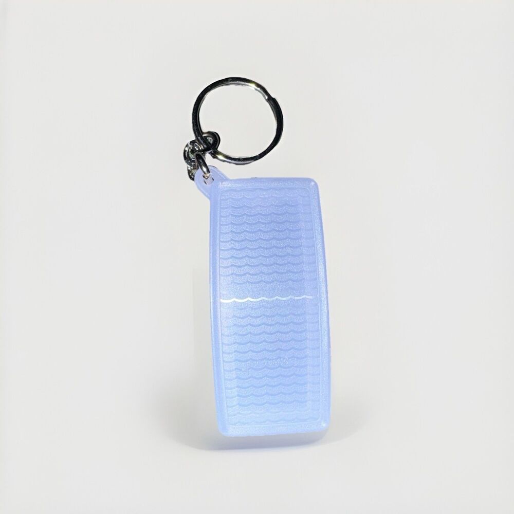 NEW LILAC PURPLE TUPPERWARE FRIDGE SMART KEYCHAIN BREAD BOX LID OPENS VERY RARE!
